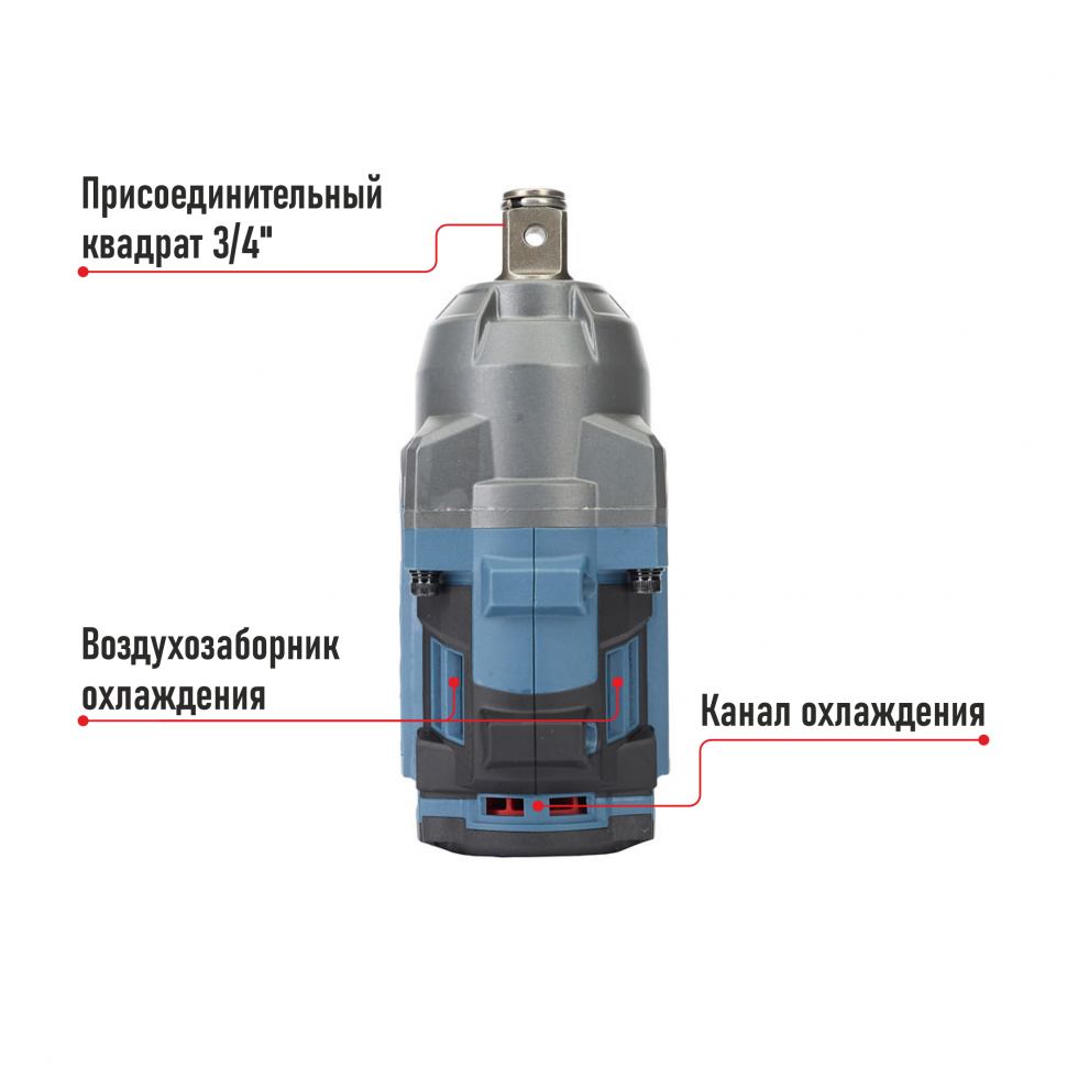 Ударный гайковерт 1000 Нм. 20В, YUPAI