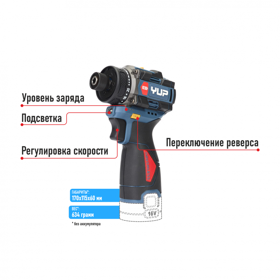 Винтоверт 16В, YUPAI